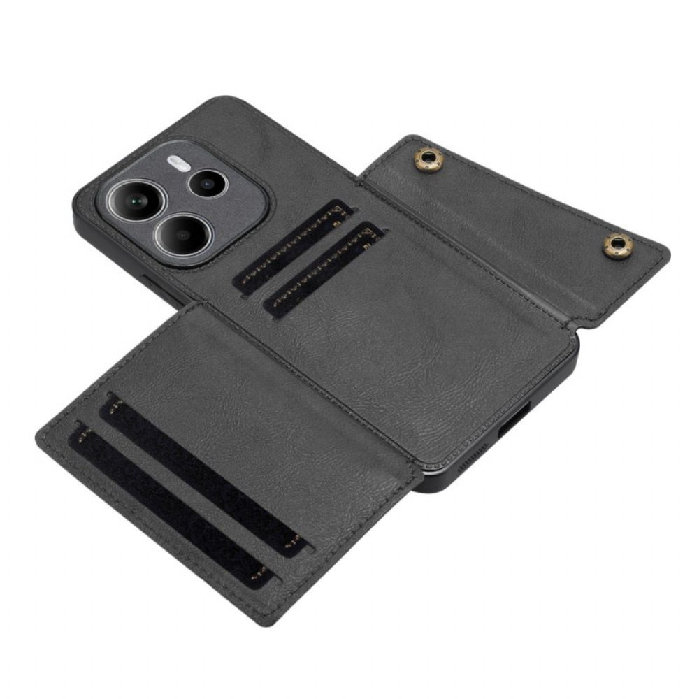 Hoesje Xiaomi Redmi Note 14 5g Kaarthouder En Standaard