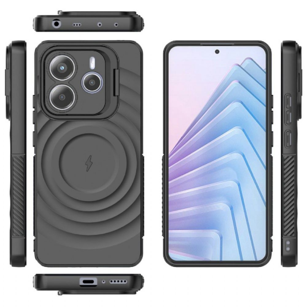 Hoesje Xiaomi Redmi Note 14 5g Magsafe-compatibel Met Golvend Ontwerp