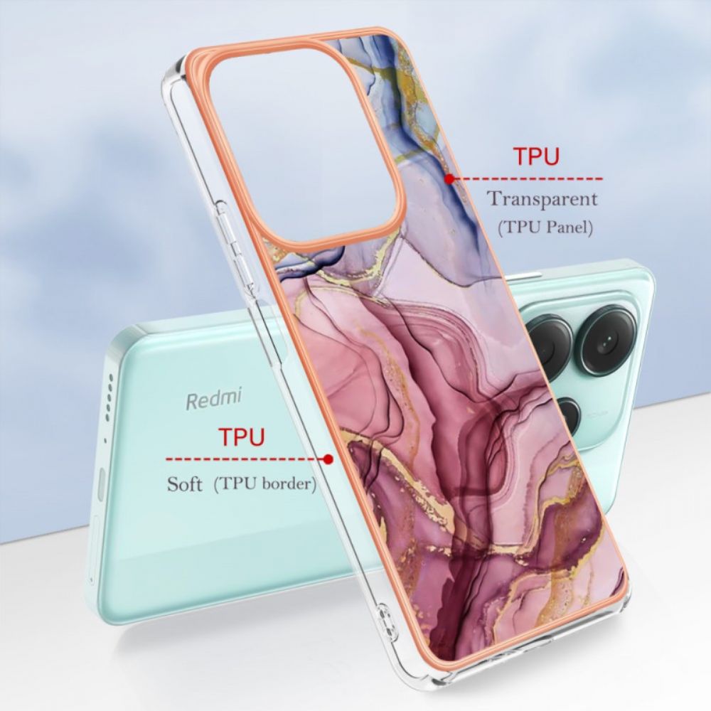 Hoesje Xiaomi Redmi Note 14 5g Marmer Bescherming Hoesje