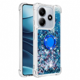 Hoesje Xiaomi Redmi Note 14 5g Ringhouder Met Glitter Bescherming Hoesje