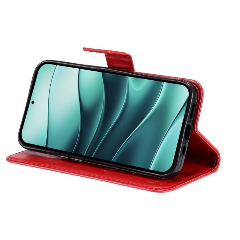 Leren Hoesje Voor Xiaomi Redmi Note 14 5g Kat En Boom Lnaière