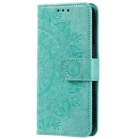 Leren Hoesje Voor Xiaomi Redmi Note 14 5g Mandala Zon