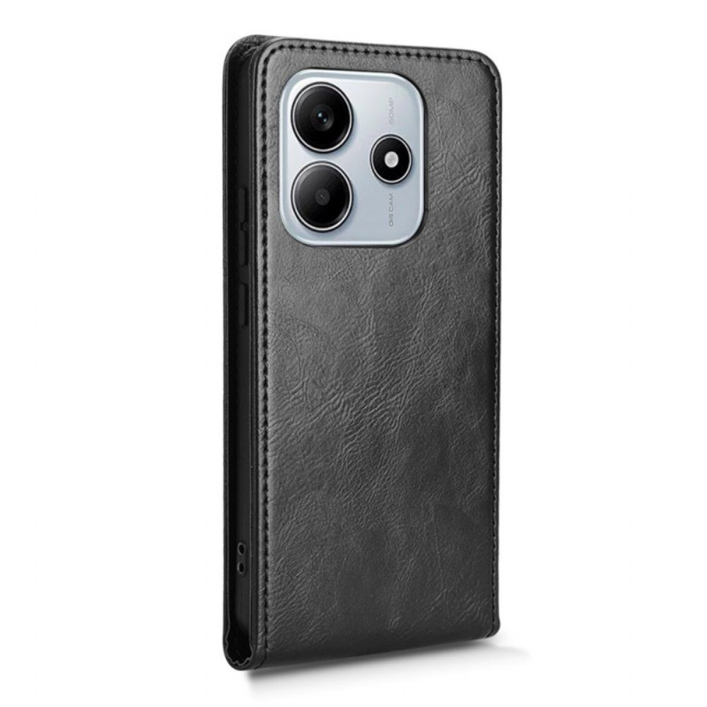 Leren Hoesje Voor Xiaomi Redmi Note 14 5g Verticale Klep
