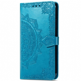 Leren Hoesje Xiaomi Redmi Note 14 5g Barokmandala Bescherming Hoesje