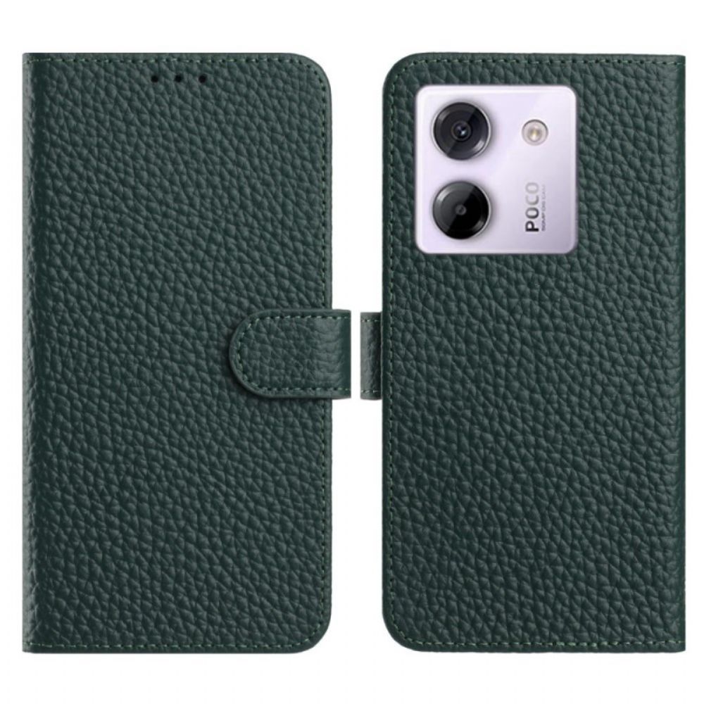 Leren Hoesje Xiaomi Redmi Note 14 5g Lychee Leer Bescherming Hoesje