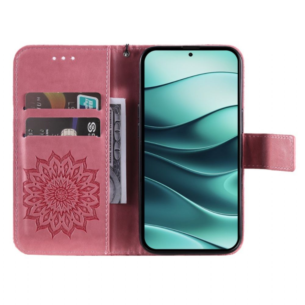 Leren Hoesje Xiaomi Redmi Note 14 5g Mandala