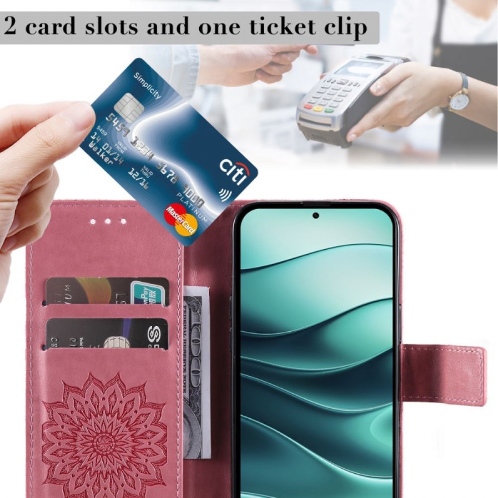 Leren Hoesje Xiaomi Redmi Note 14 5g Mandala