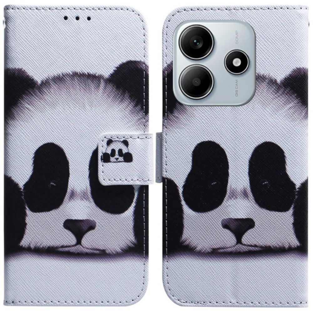 Leren Hoesje Xiaomi Redmi Note 14 5g Panda