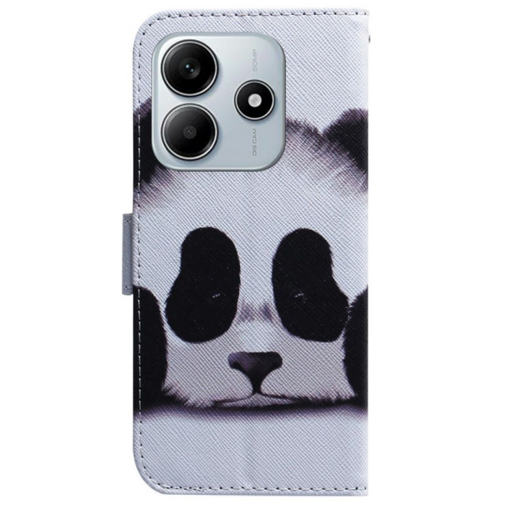 Leren Hoesje Xiaomi Redmi Note 14 5g Panda