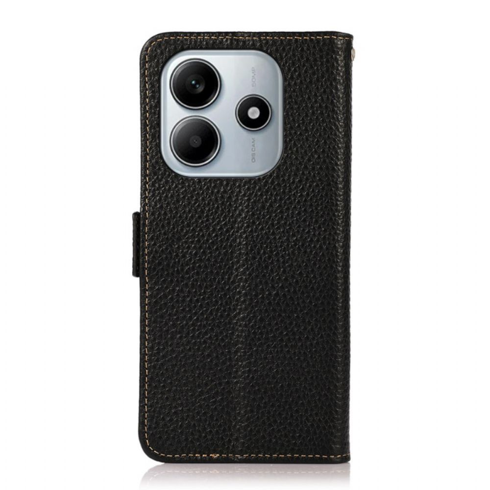 Leren Hoesje Xiaomi Redmi Note 14 5g Rfid-portemonnee Khazneh Bescherming Hoesje