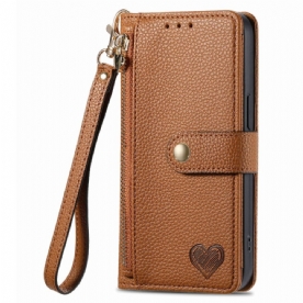 Leren Hoesje Xiaomi Redmi Note 14 5g Rfid-portemonnee Met Rfid-ritsvak