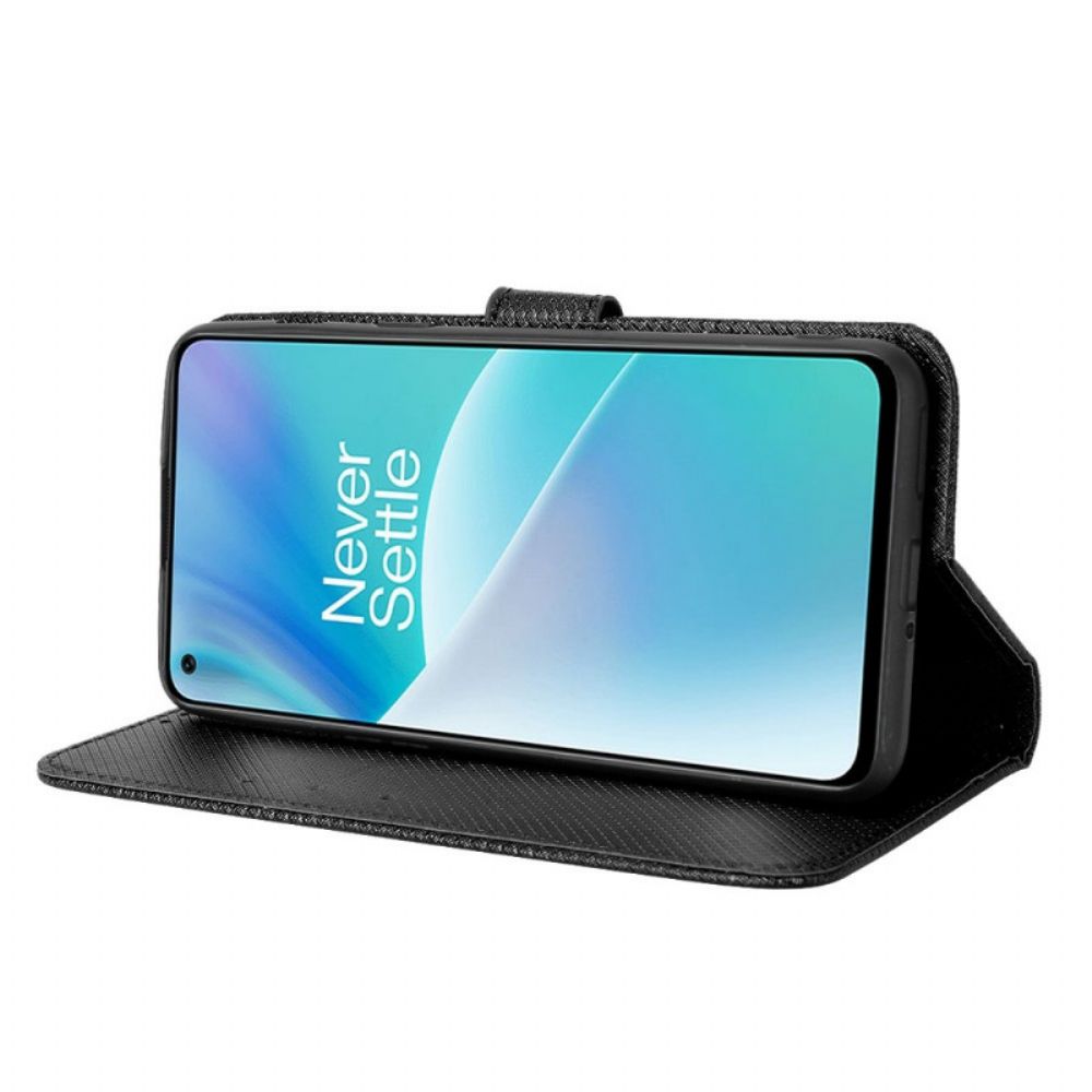 Flip Case voor OnePlus Nord 2T 5G Met Ketting Kunstlederen Band