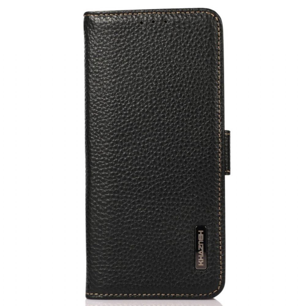 Folio-hoesje voor OnePlus Nord 2T 5G Litchi Leer Khazneh Rfid