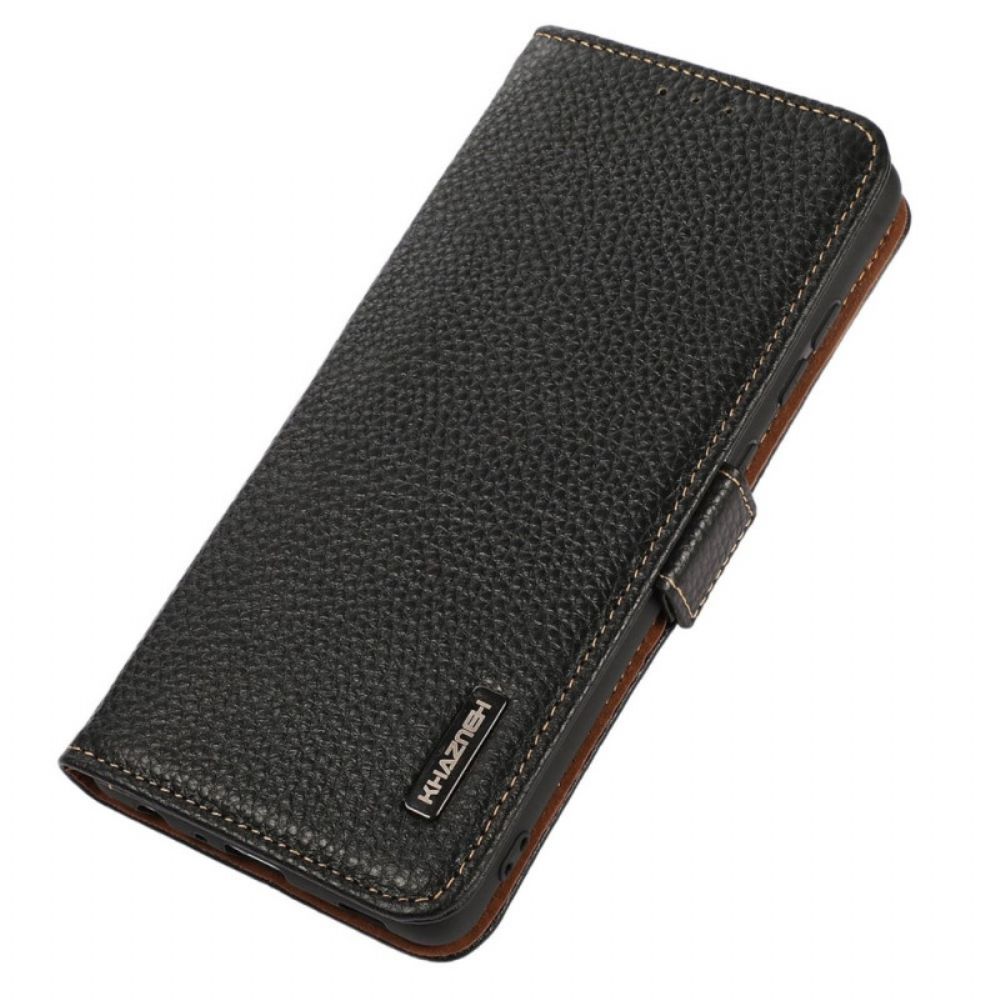 Folio-hoesje voor OnePlus Nord 2T 5G Litchi Leer Khazneh Rfid