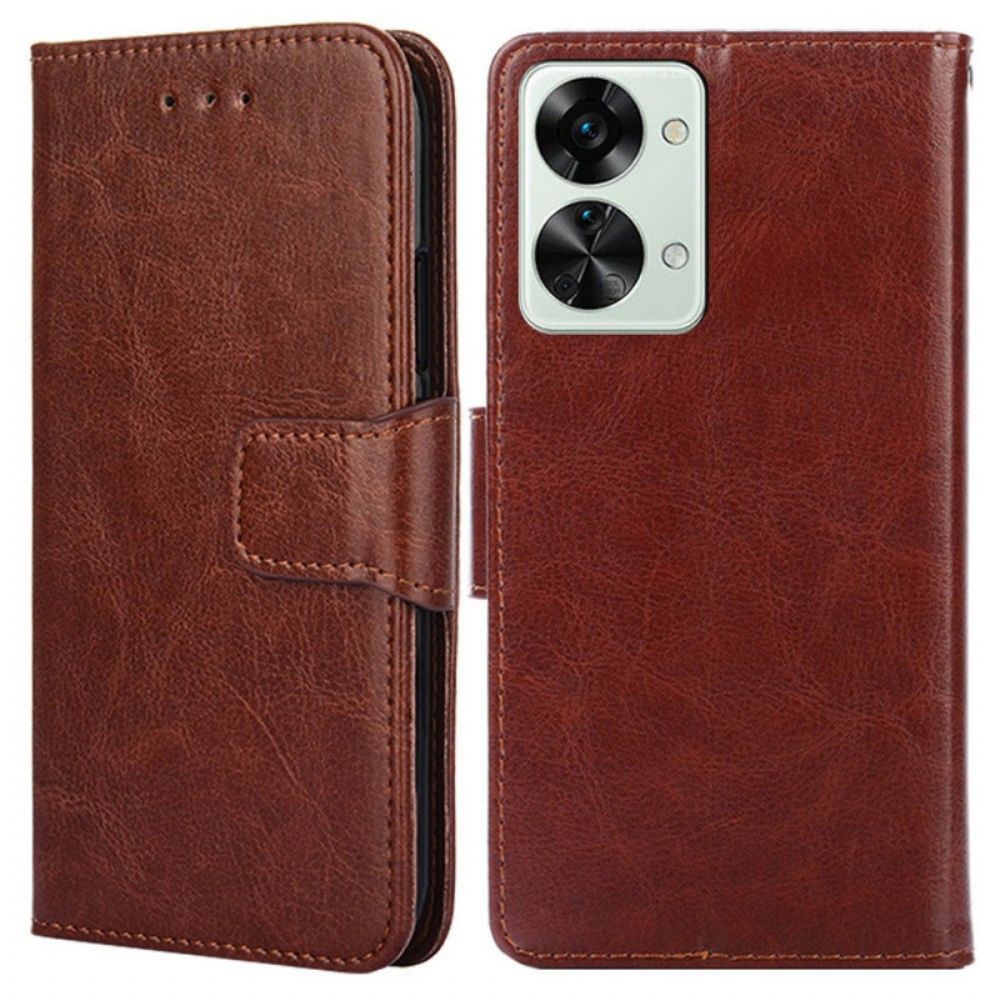 Folio-hoesje voor OnePlus Nord 2T 5G Vintage Kunstleer