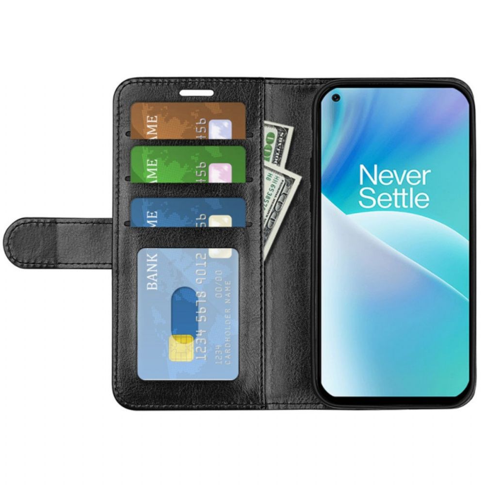 Folio-hoesje voor OnePlus Nord 2T 5G Vintage Lederen Stijl