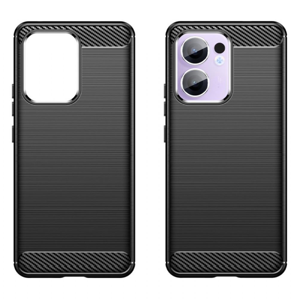 Cover Hoesje Oppo Reno 13f 4g / 5g / 13 Fs 5g Telefoonhoesje Geborsteld Koolstofvezel