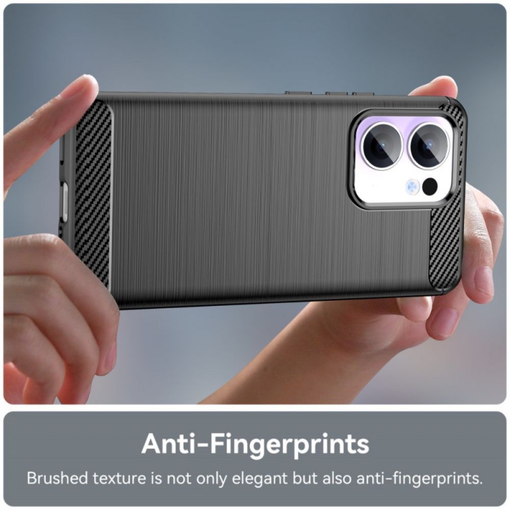 Cover Hoesje Oppo Reno 13f 4g / 5g / 13 Fs 5g Telefoonhoesje Geborsteld Koolstofvezel