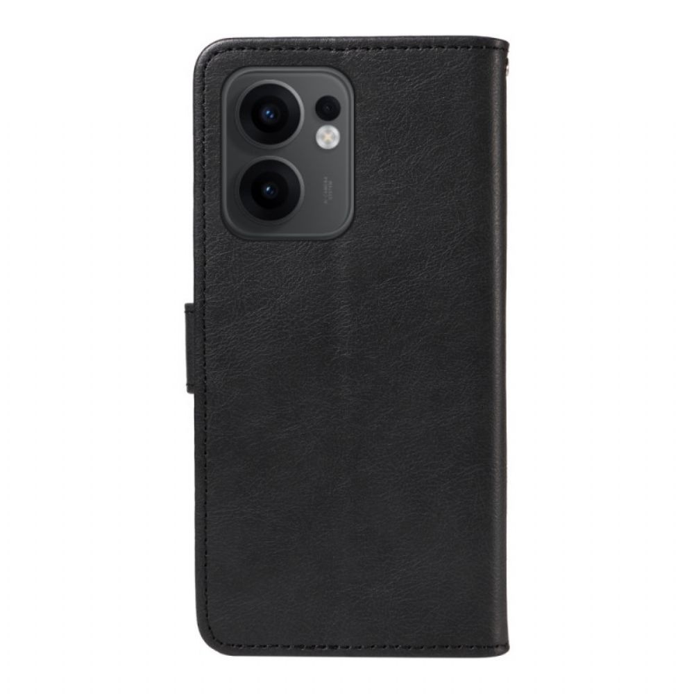 Folio-hoesje Oppo Reno 13f 4g / 5g / 13 Fs 5g Effen Kunstleer