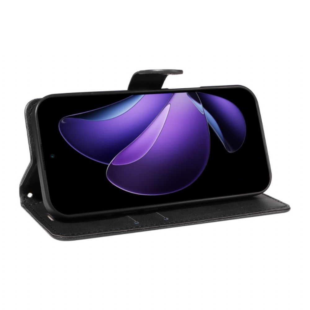 Folio-hoesje Oppo Reno 13f 4g / 5g / 13 Fs 5g Effen Kunstleer