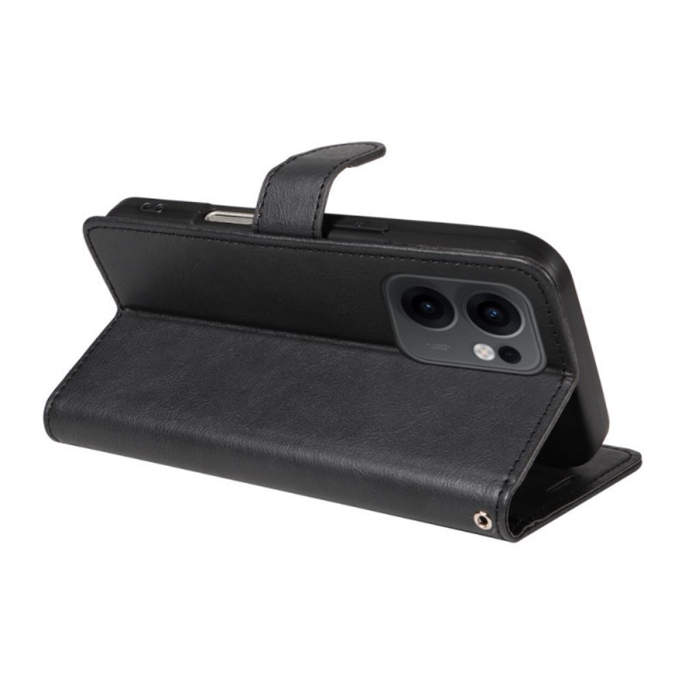 Folio-hoesje Oppo Reno 13f 4g / 5g / 13 Fs 5g Effen Kunstleer