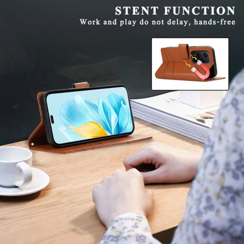 Folio-hoesje Oppo Reno 13f 4g / 5g / 13 Fs 5g Telefoonhoesje Strepen