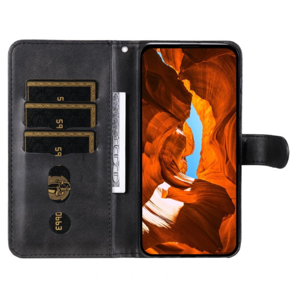 Leren Hoesje Oppo Reno 13f 4g / 5g / 13 Fs 5g Etui Met Rits Bescherming Hoesje