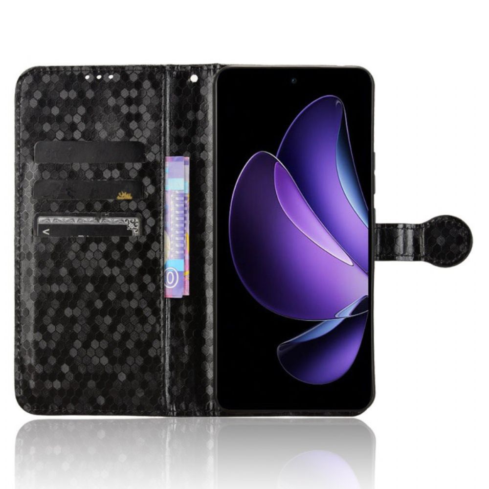 Leren Hoesje Oppo Reno 13f 4g / 5g / 13 Fs 5g Glanzend