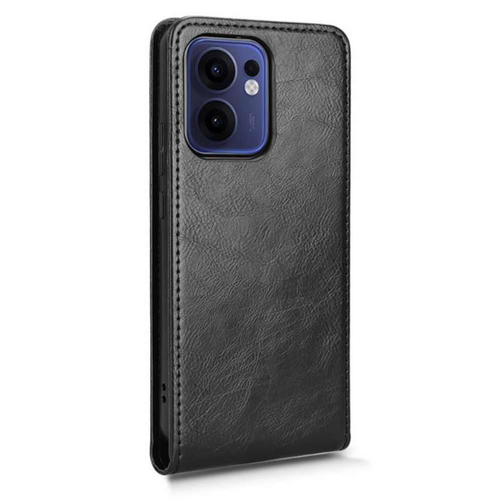 Leren Hoesje Oppo Reno 13f 4g / 5g / 13 Fs 5g Ontwerp Met Verticale Klep Bescherming Hoesje