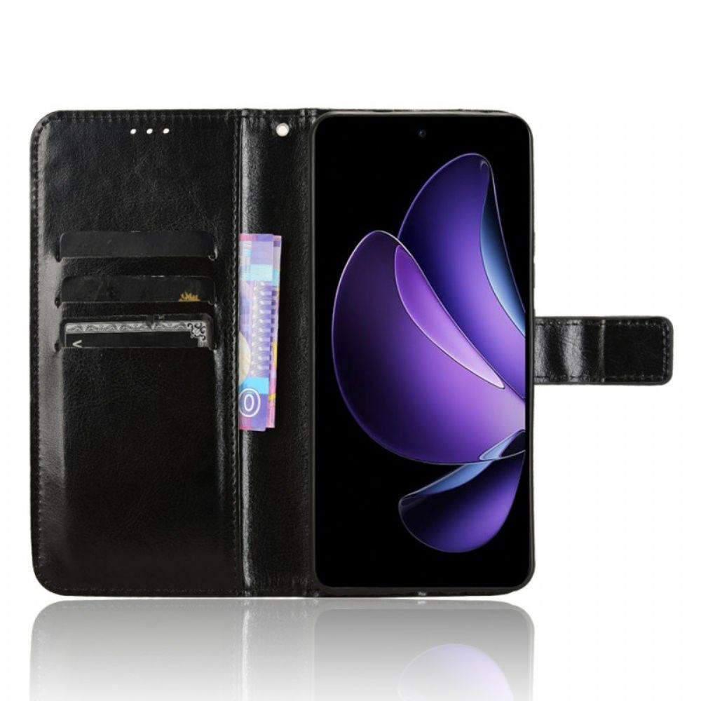 Leren Hoesje Oppo Reno 13f 4g / 5g / 13 Fs 5g Opvallend Imitatieleer Bescherming Hoesje