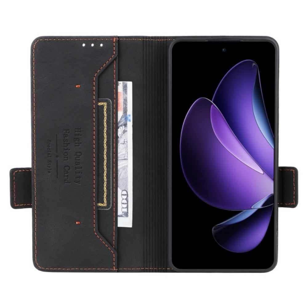 Leren Hoesje Oppo Reno 13f 4g / 5g / 13 Fs 5g Retro Design Bescherming Hoesje