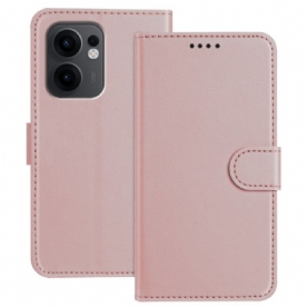 Leren Hoesje Voor Oppo Reno 13f 4g / 5g / 13 Fs 5g Monochroom