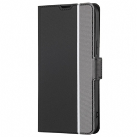 Folio-hoesje voor OnePlus Nord CE 2 Lite 5G Tweekleurige Lederen Stijl