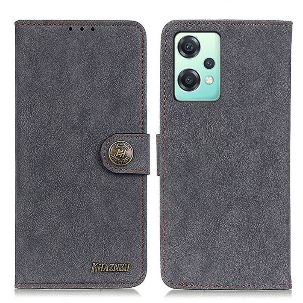 Folio-hoesje voor OnePlus Nord CE 2 Lite 5G Vintage Splitleer Khazneh