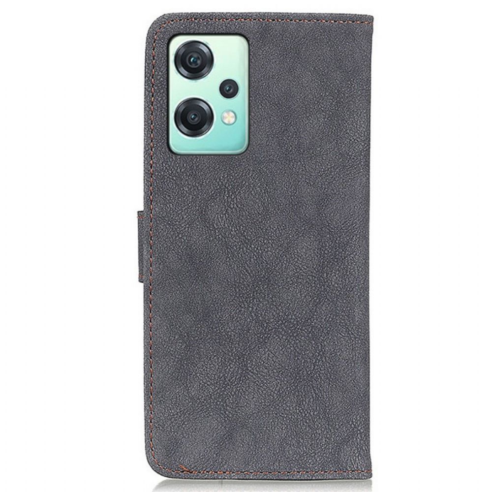 Folio-hoesje voor OnePlus Nord CE 2 Lite 5G Vintage Splitleer Khazneh