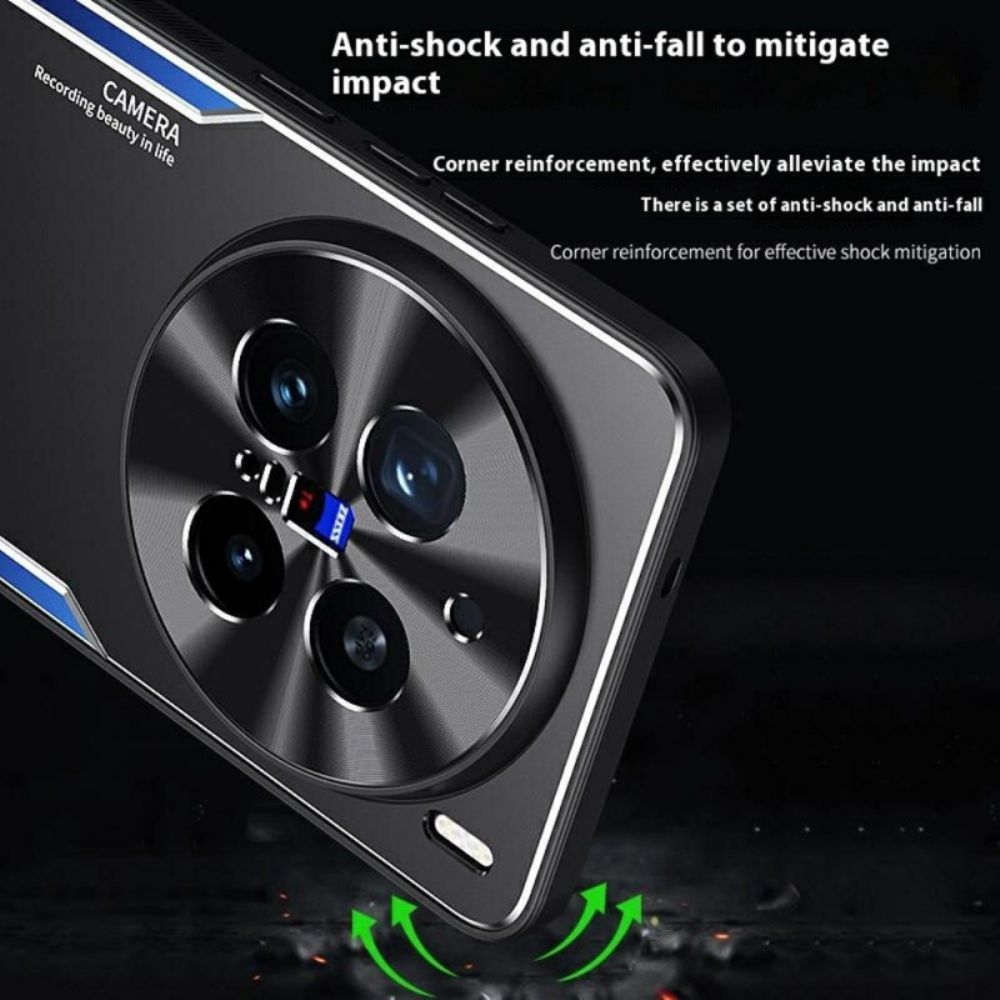 Case Hoesje Vivo X200 Pro Telefoonhoesje Metaaleffect