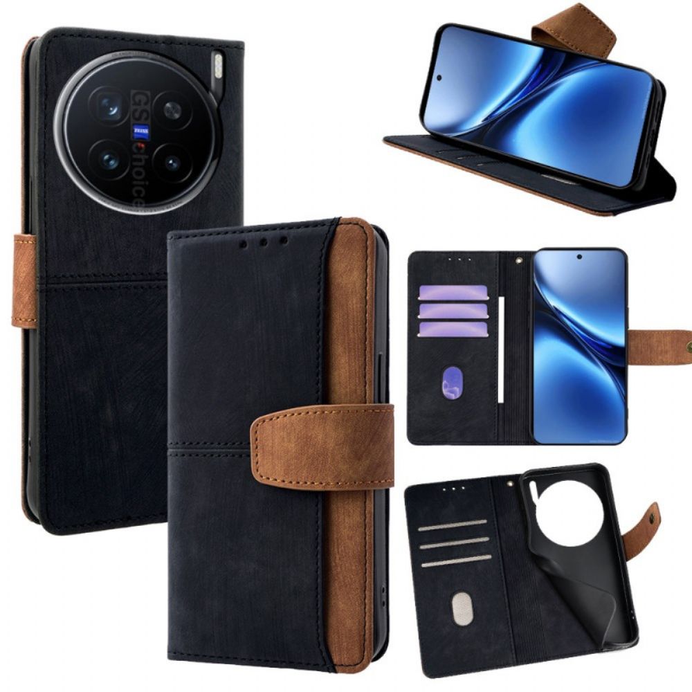 Folio-hoesje Vivo X200 Pro Telefoonhoesje 6-laags Rfid-bescherming