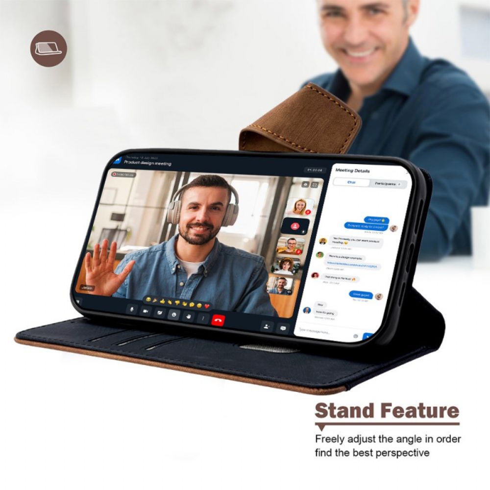 Folio-hoesje Vivo X200 Pro Telefoonhoesje 6-laags Rfid-bescherming