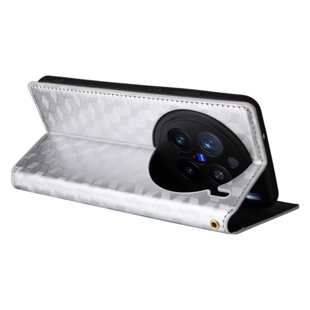 Folio-hoesje Voor Vivo X200 Pro Diamantpatroon