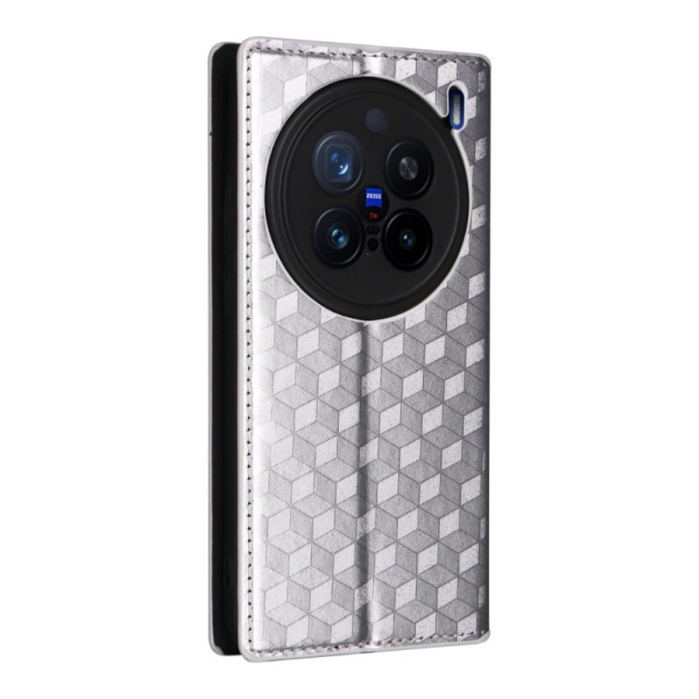 Folio-hoesje Voor Vivo X200 Pro Diamantpatroon