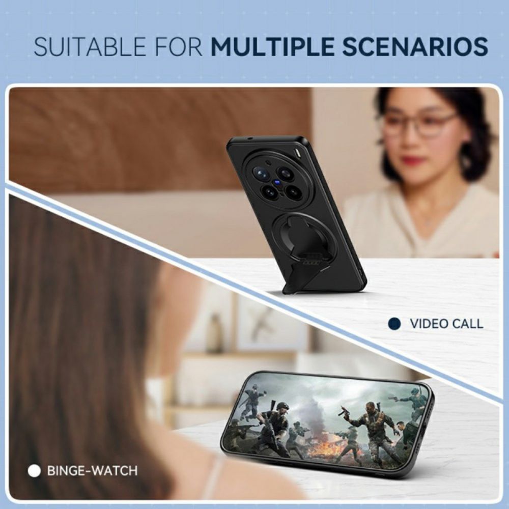 Hoesje Vivo X200 Pro Geïntegreerde Magsafe-standaard Bescherming Hoesje