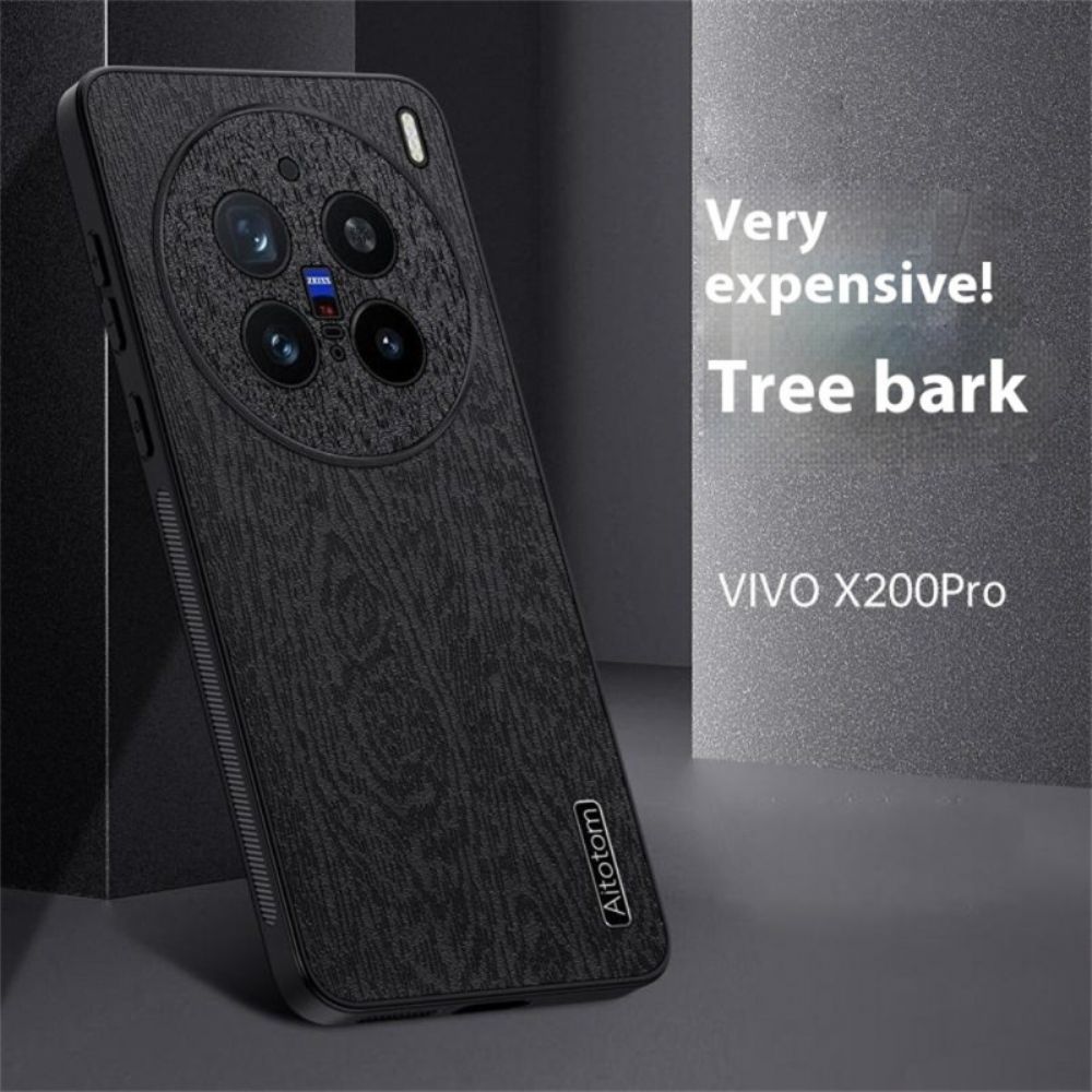Hoesje Vivo X200 Pro Houtstructuur