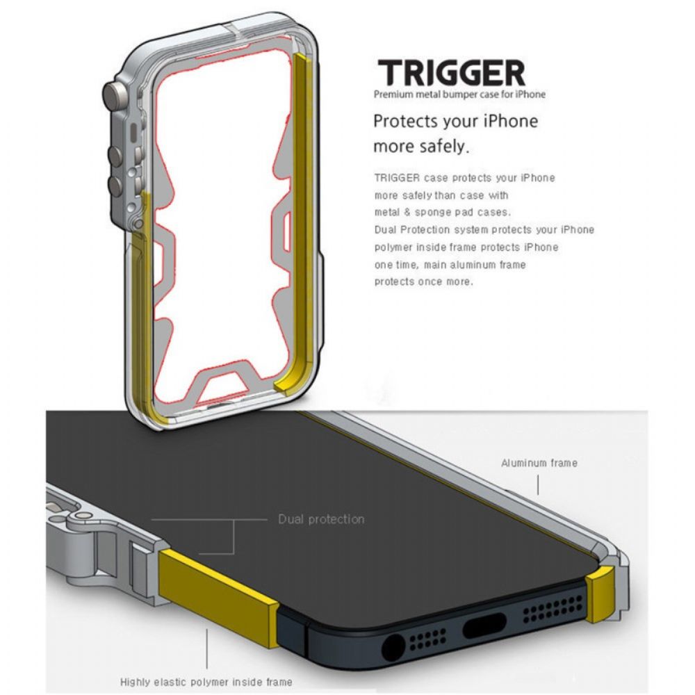 Hoesje Vivo X200 Pro Metalen Bumper