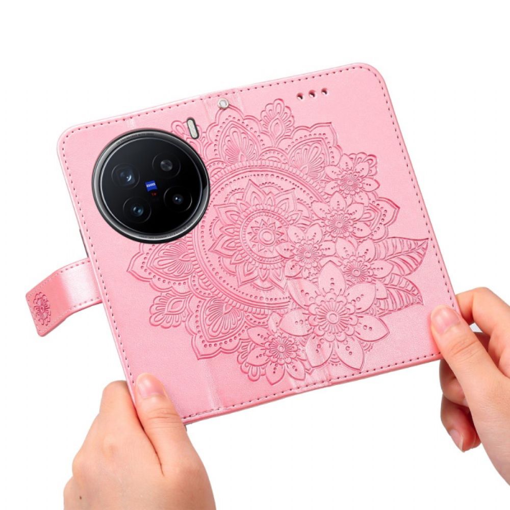 Leren Hoesje Voor Vivo X200 Pro Mandala-print