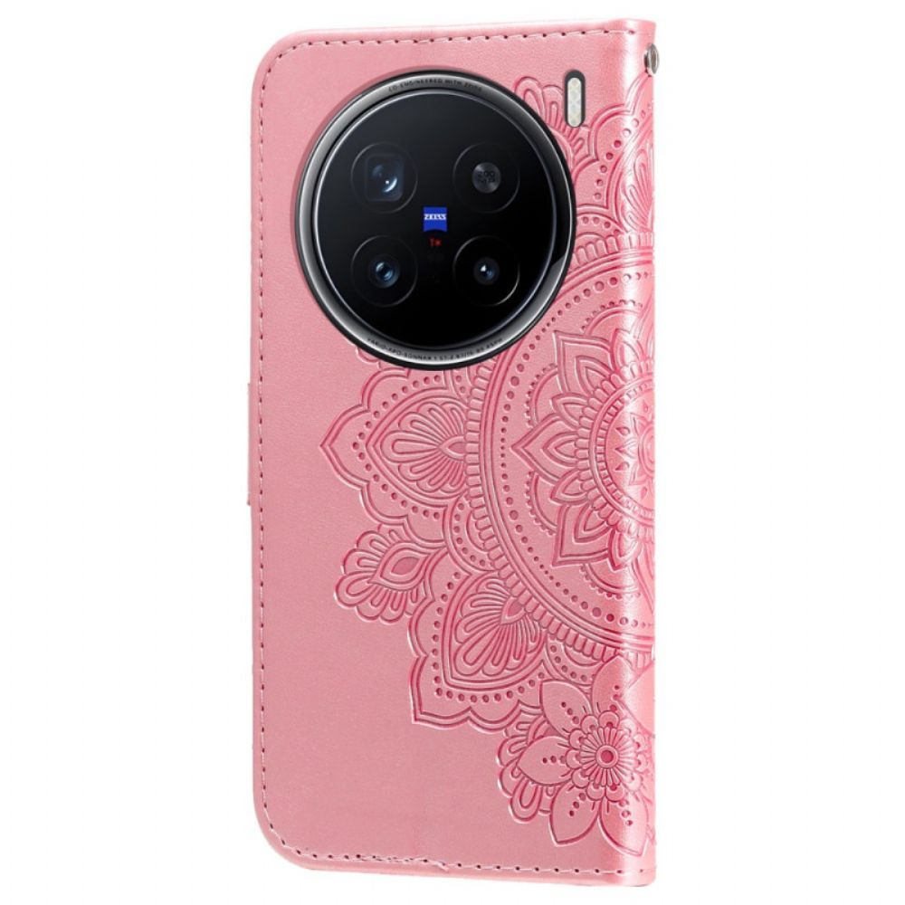 Leren Hoesje Voor Vivo X200 Pro Mandala-print