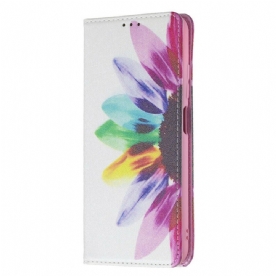 Bescherming Hoesje voor Xiaomi Redmi Note 10 5G / Poco M3 Pro 5G Folio-hoesje Aquarel Bloem