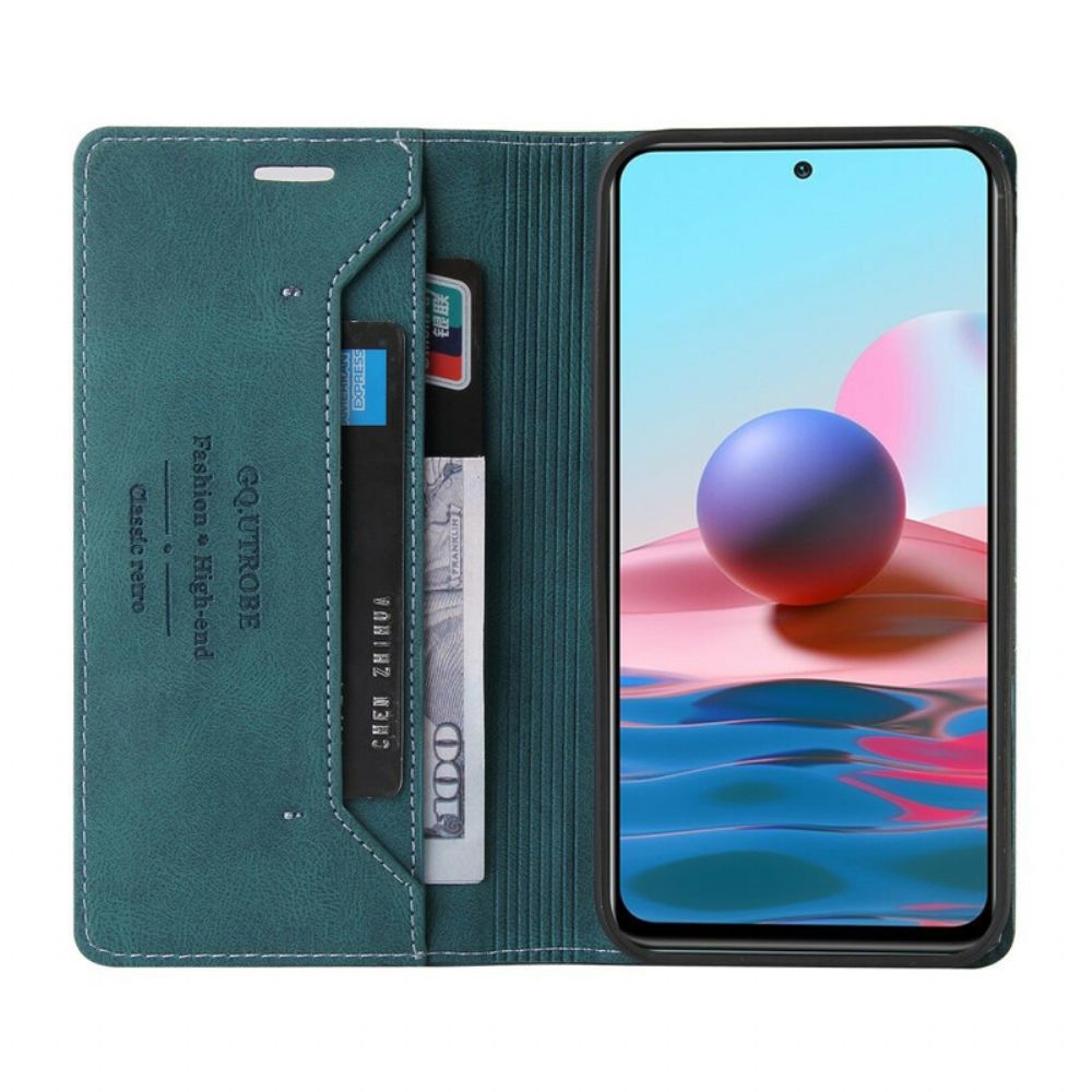 Bescherming Hoesje voor Xiaomi Redmi Note 10 5G / Poco M3 Pro 5G Folio-hoesje Kunstleer Gq.utrobe