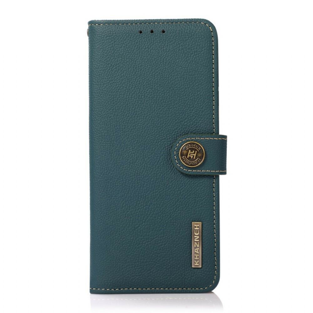 Flip Case voor Xiaomi Redmi Note 10 5G / Poco M3 Pro 5G Echt Leer Khazneh Rfid