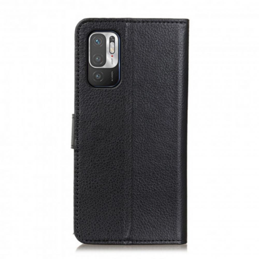 Flip Case voor Xiaomi Redmi Note 10 5G / Poco M3 Pro 5G Traditioneel Litchi-kunstleer