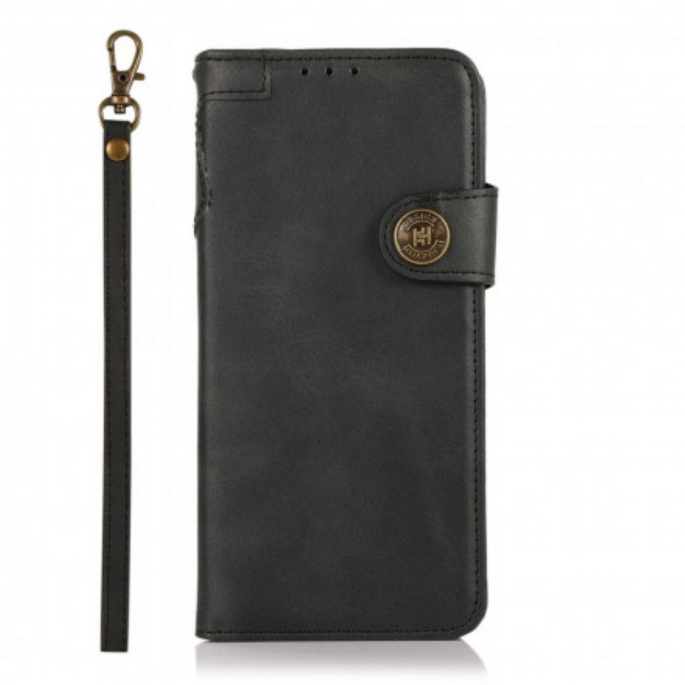 Folio-hoesje voor Xiaomi Redmi Note 10 5G / Poco M3 Pro 5G Imitatieleer Khazneh